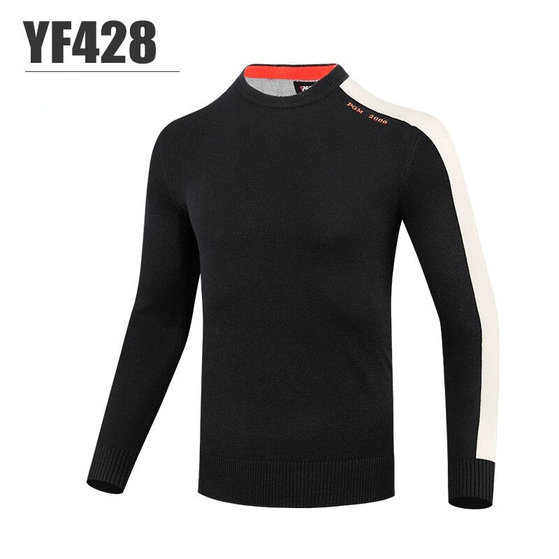 PGM Autumn Winter Golf Sweaters Men Long Sleeve Golf Pullovers Outdoor Leisure Sports Sweater Patchwork Shirt M-XXL YF428 - KiwisLove