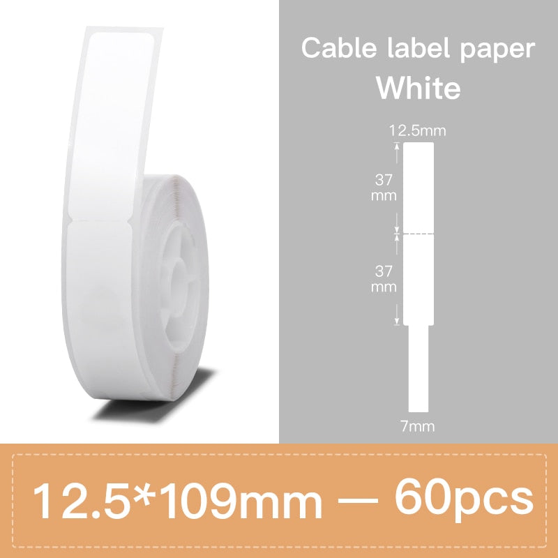 Niimbot B18 Thermal Transfer Printer PET Label Paper Keep 8-10 Years Colorful Carbon Ribbon For Thermal Portable Label Maker - KiwisLove