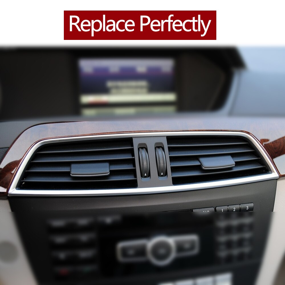 Front Central Dashboard Air Conditioning Middle Ac Vent Grille Repair Kit For Mercedes Benz C Class W204 2011-2014 204830615 - KiwisLove