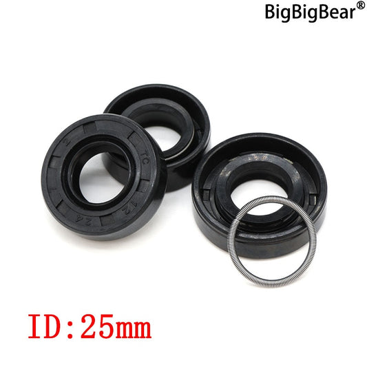 ID 25mm NBR Nitrile Rubber Shaft Oil Seal TC-25*31/32/34/35/37/38/40/42/44/45/47/50/52/55/60/62*4/5/6/7/8/10/12 Nitrile Oil Seal - KiwisLove