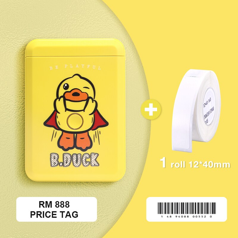 Niimbot D110 Portable Pocket Printer for Phone Home Office Storage Labeling Machine Label Maker Thermal Bluetooth With Stickers - KiwisLove