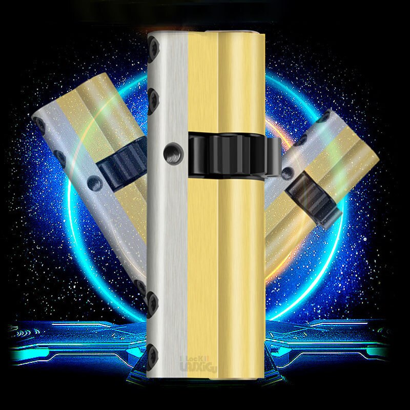 Common  11 teeth Super C level lock  Security Copper Lock Cylinder Interior Bedroom Living  Brass Locking Security Door lock - KiwisLove