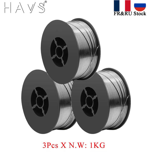 3KG MIG E71T-GS Gasless Flux Cored Welding Wire 0.8 0.9 1.0 1.2mm AWS A5.20/ASME SF A5.20 For MIG Welder Tool - KiwisLove