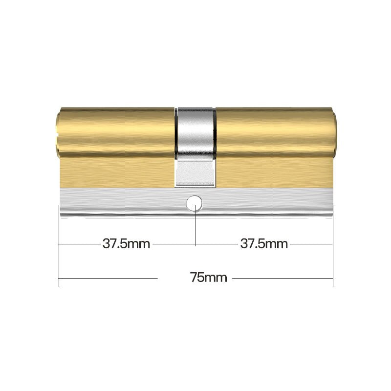 European American standard anti-theft door lock core Gate lock living room door lock cylinder stainless steel brass lock 10 keys - KiwisLove