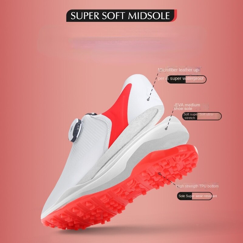 PGM Women&#39;s Golf Shoes Anti-slip Sneakers Fleece Lining Women&#39;s Sports Shoes Autumn Winter Ecco Waterproof Casual Wear XZ192 - KiwisLove