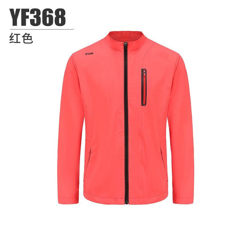 PGM Spring Jacket Men Golf Autumn Winter Warm Ultralight Windproof Sport Coat Wear Long Sleeves Stand Zipper Clothes White YF368 - KiwisLove