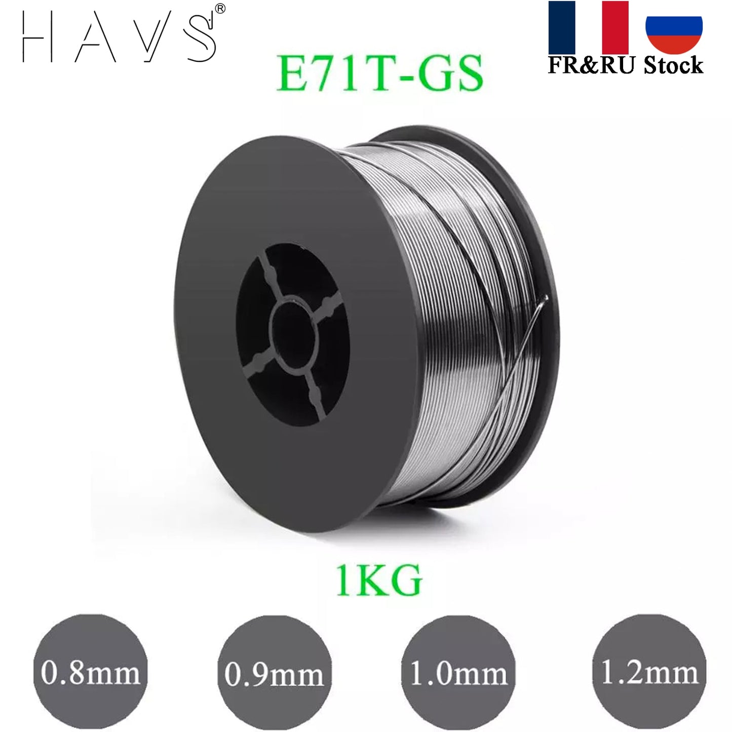 1KG MIG E71T-GS Gasless Flux Cored Welding Wire 0.8 0.9 1.0 1.2mm AWS A5.20/ASME SF A5.20 For MIG Welder Tool - KiwisLove