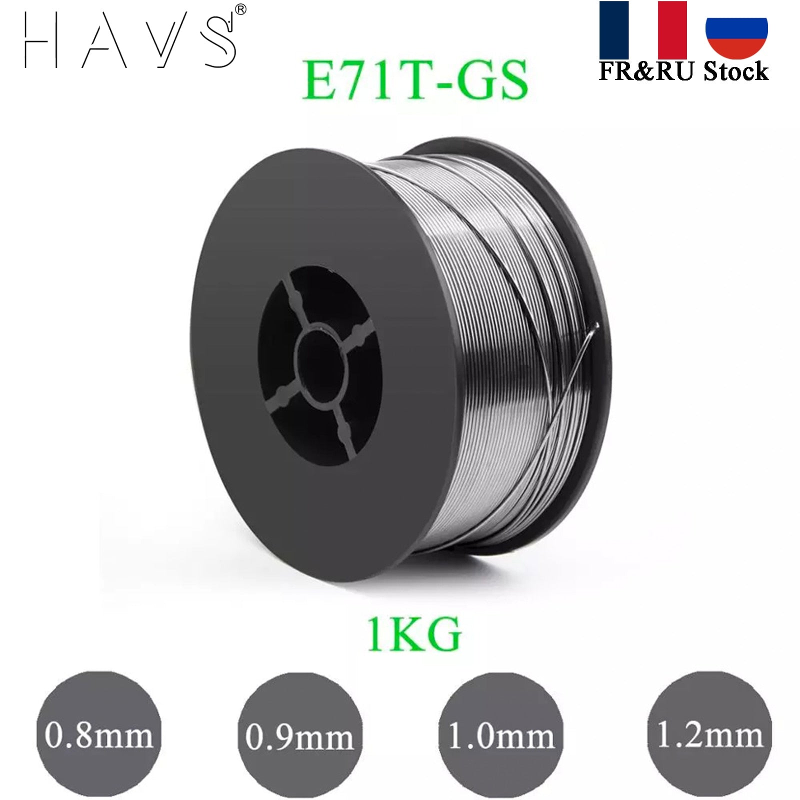 1KG MIG E71T-GS Gasless Flux Cored Welding Wire 0.8 0.9 1.0 1.2mm AWS A5.20/ASME SF A5.20 For MIG Welder Tool - KiwisLove
