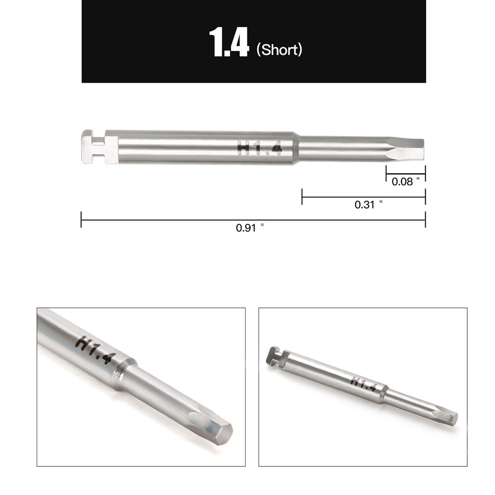 1PC Azdent Dental Implant Screw Driver For Low Speed Handpiece Long Drivers 29mm Short Drivers 23mm Shank Dia.2.35mm - KiwisLove