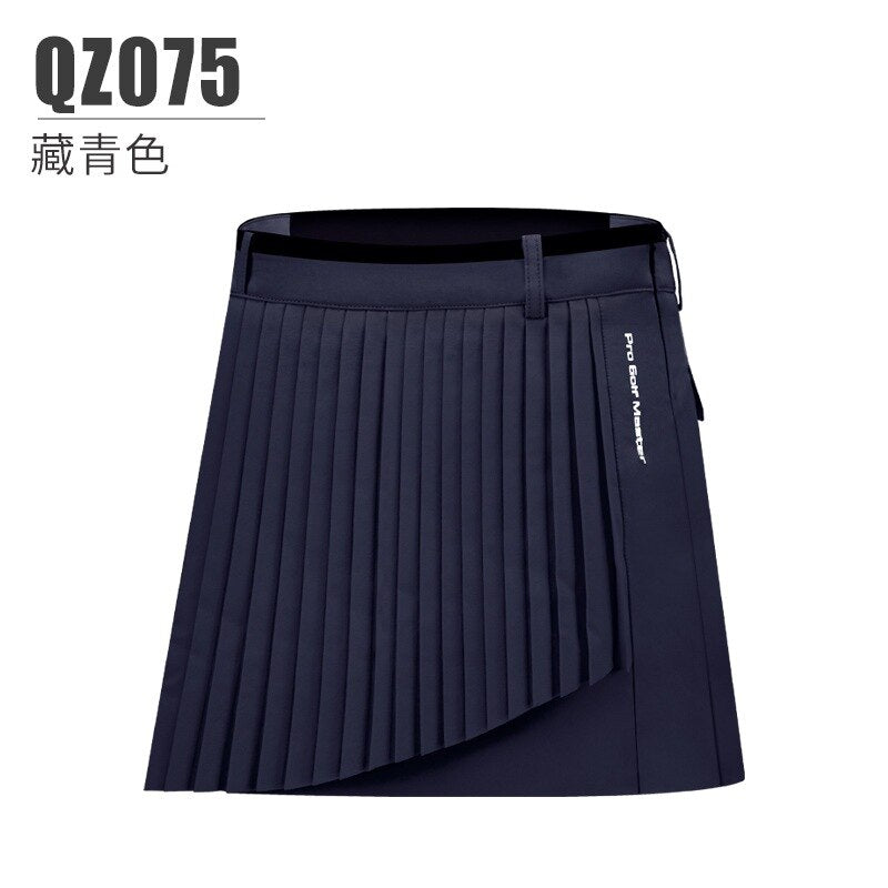 PGM Women Golf Short Skirt Female Summer Breathable Quick-drying Girl Elastic Back Waistband Pleated Skirt Lady Clothing QZ075 - KiwisLove