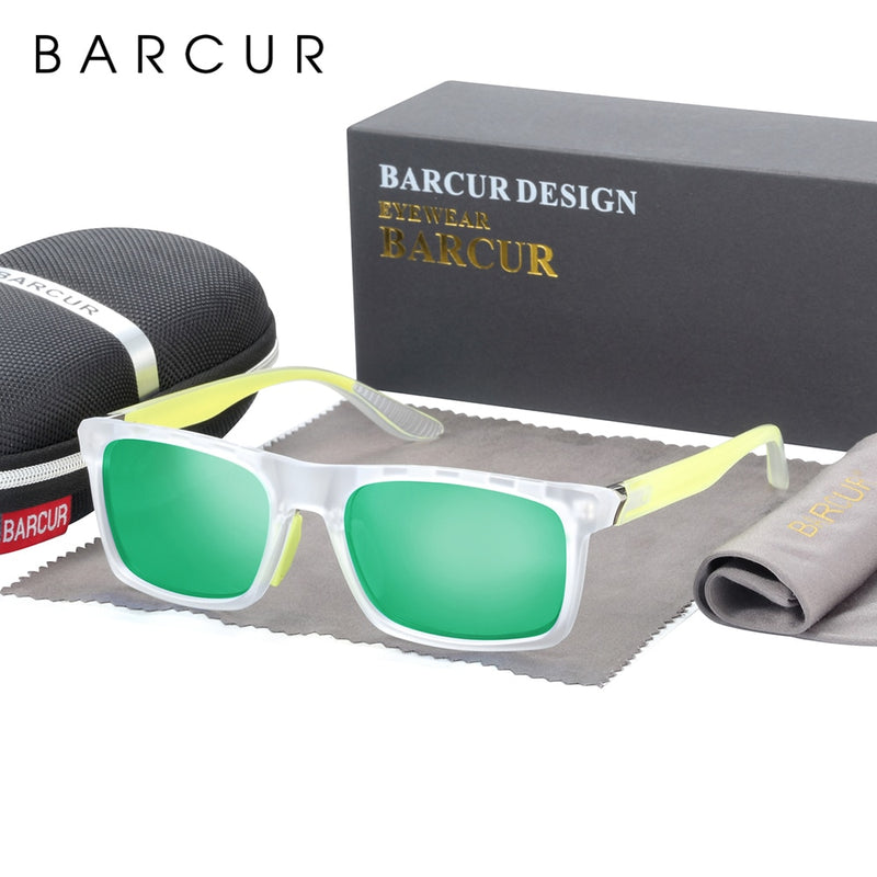 BARCUR Sunglasses Male Polarized TR90 Polarized Sunglasses for Men Women Sun Glasses Eyeglasses Accessory Oculos - KiwisLove