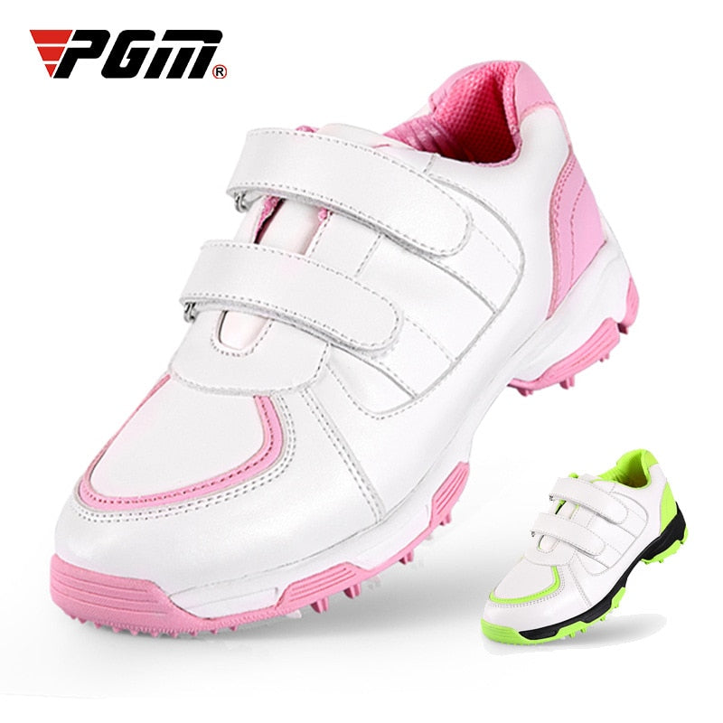 PGM Children Golf Shoes Girls Boys Anti-skid Breathable and waterproof Outdoor Kids Sneakers Sports Shoes XZ065 - KiwisLove