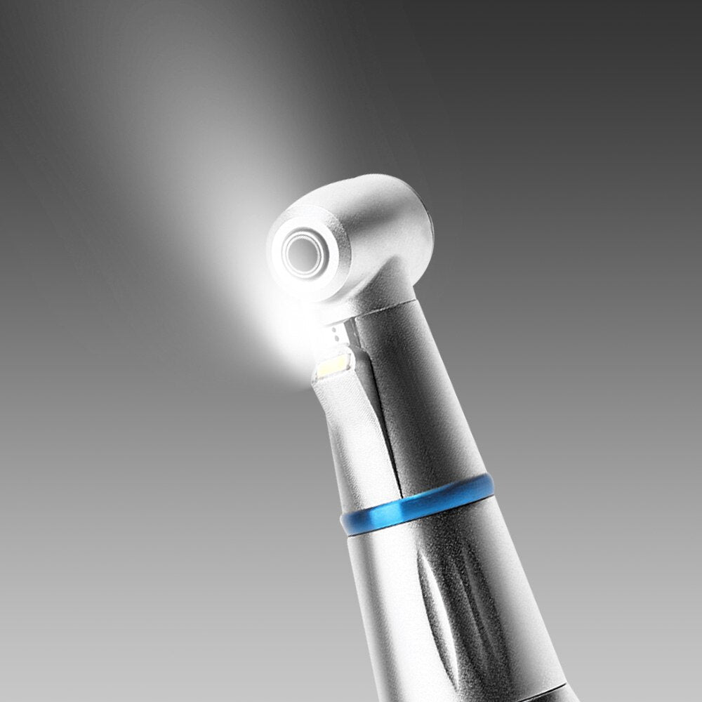 Azdent 1:1 LED Dental Handpiece E-Generator LED Contra Angle Inner Water Channel Bur Applicable Φ2.334-2.350mm - KiwisLove