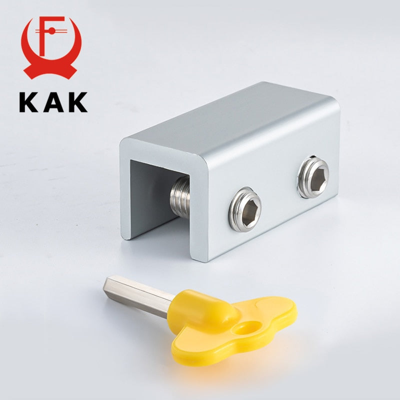 KAK Adjustable Window Lock Stopper Safety Locks for Kids and Pets Anti-theft Door Lock Non Punch Sliding Window Lock Hardware - KiwisLove