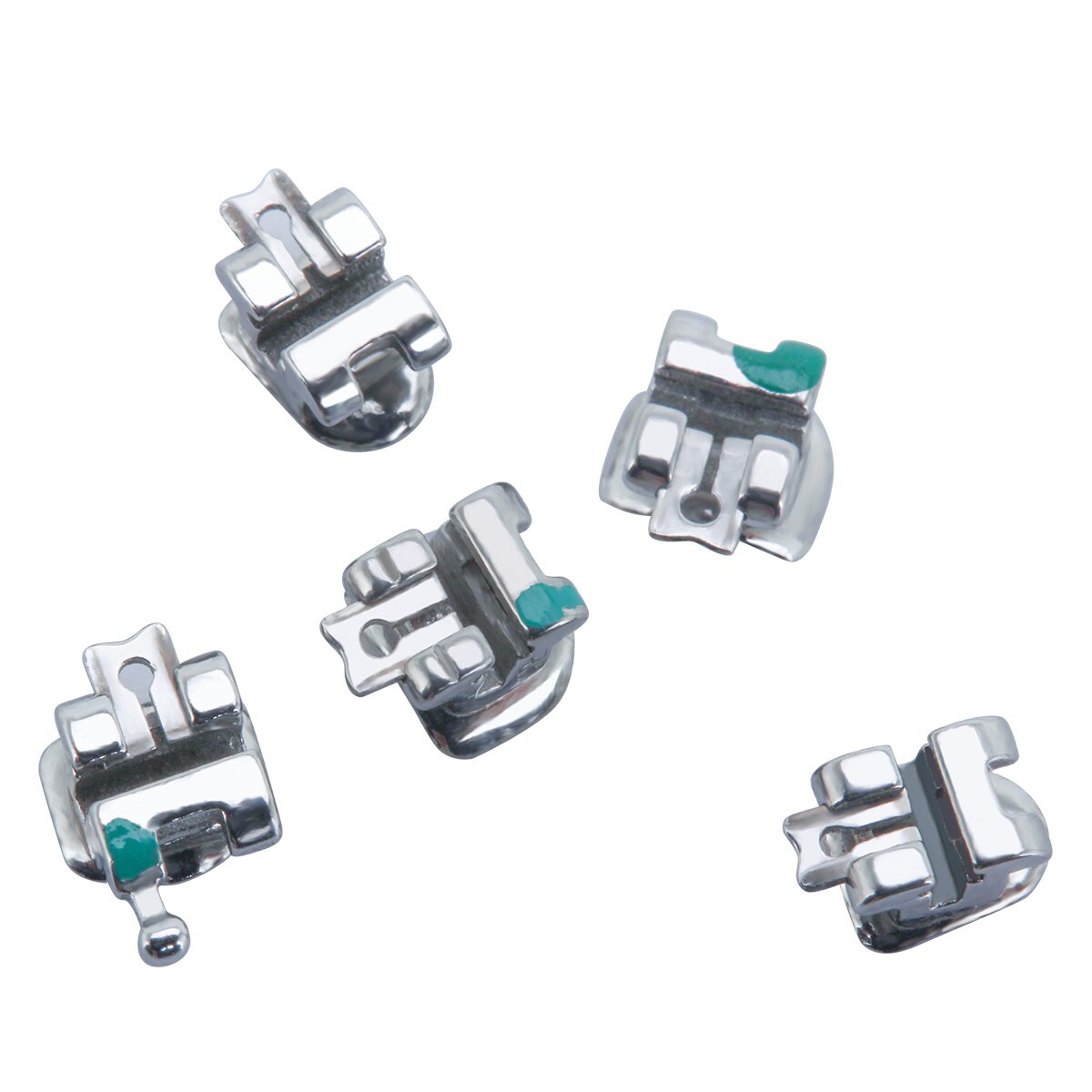 Dental Orthodontic Roth Self-Ligating Brackets MBT.022 Hook 3 Stainless Steel Brace - KiwisLove