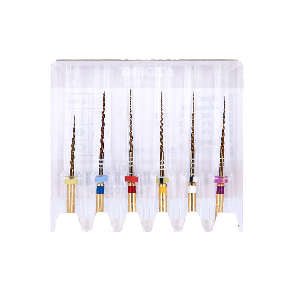 1Pack Dental Endodontic Gold Taper NITI Rotary Files Engine Use Expansion  25mm,SX-F3 - KiwisLove