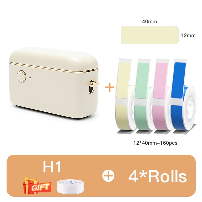 Niimbot H1 Portable Thermal Label Printer Mini Label Maker 10-15mm Label Paper Wireless Fast Printing Machine for Home Office - KiwisLove
