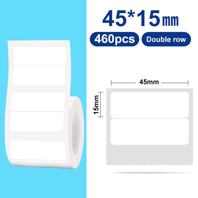 NIIMBOT B21 B3S Thermal Label 2 Rolls Clothing Price Food Self-adhesive Tag Waterproof Smart Office Pocket Printer Label Paper - KiwisLove