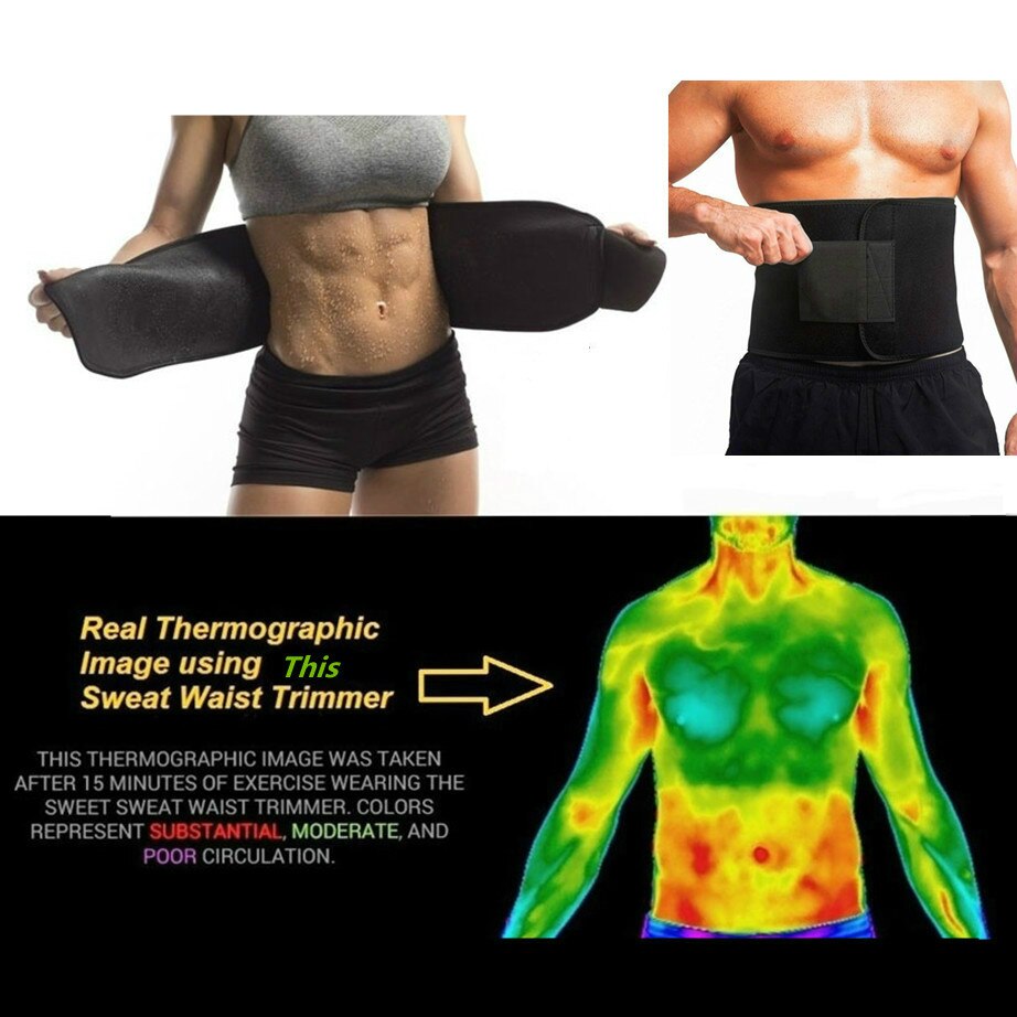 Neoprene Sauna Waist Trainer Slimming Belt Sweat Belt Shaper Fat Burn Shaperwear Adjustable Slimming Wraps Fajas Slimming Belt - KiwisLove