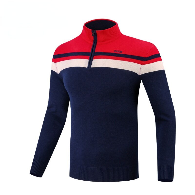 PGM Men Knitted Golf Sweater Long Sleeves Outdoor Leisure Sports Jackets Male Keep Warm Soft Autumn Winter Golf Clothing YF429 - KiwisLove
