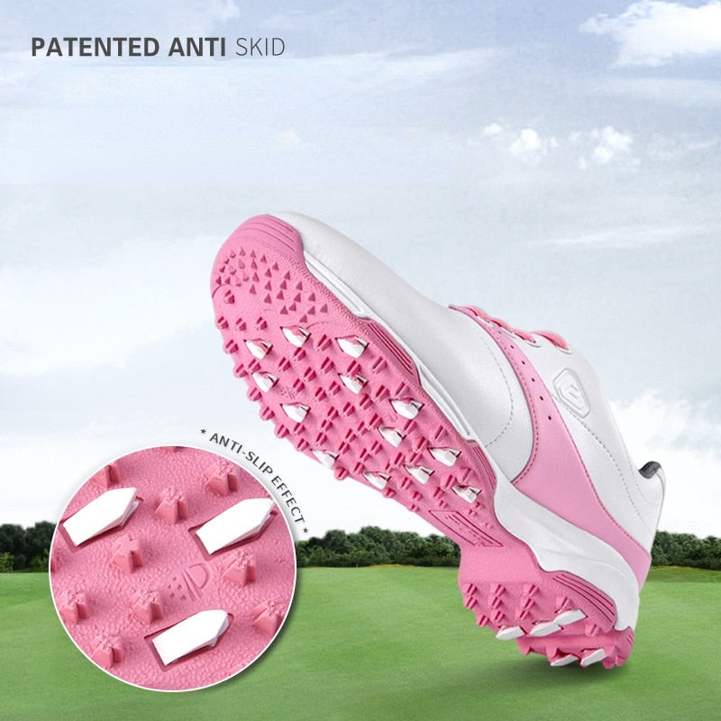 PGM Women&#39;s Golf Shoes Anti-slip Sneakers Fleece Lining Women&#39;s Sports Shoes Autumn Winter Ecco Waterproof Casual Wear XZ191 - KiwisLove