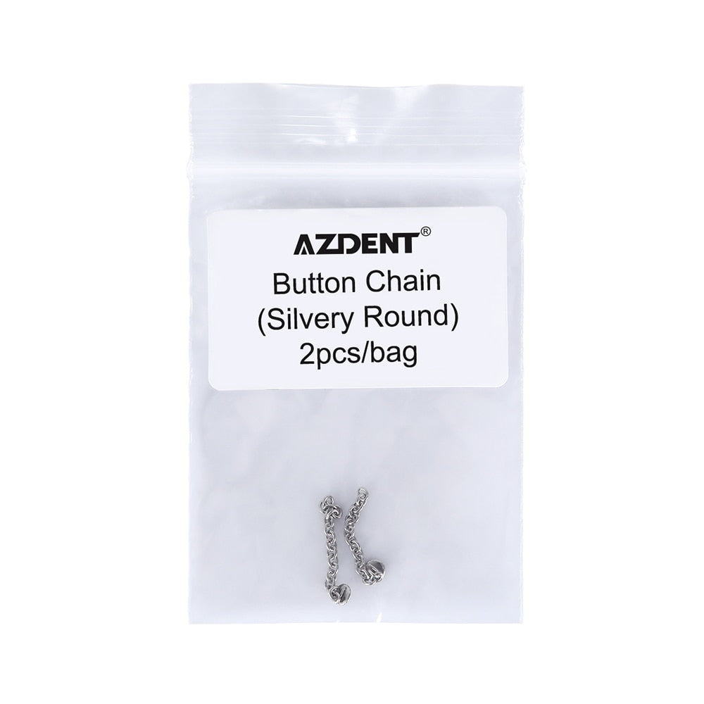 Azdent 2pcs/Pack Dental Orthodontics Lingual Traction Button  Chain Golden Round Acessorios Materials - KiwisLove