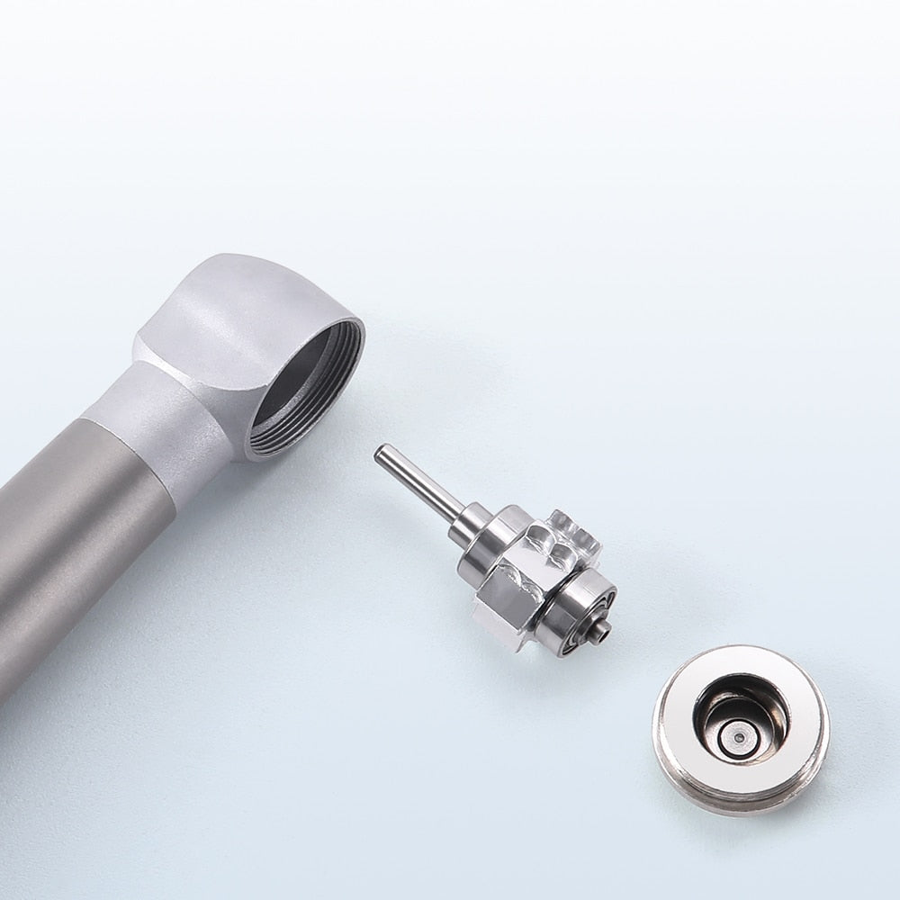 Dental Handpiece LED High Speed Ceramic Bearing Push Button Standard Head 4 Spray Stainless JD008A1-SP M4/B2 Ceramic Rotor A - KiwisLove