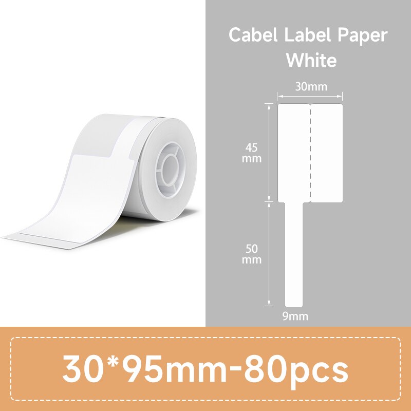 NIIMBOT B21 B3S Thermal Label 2 Rolls Clothing Price Food Self-adhesive Tag Waterproof Smart Office Pocket Printer Label Paper - KiwisLove