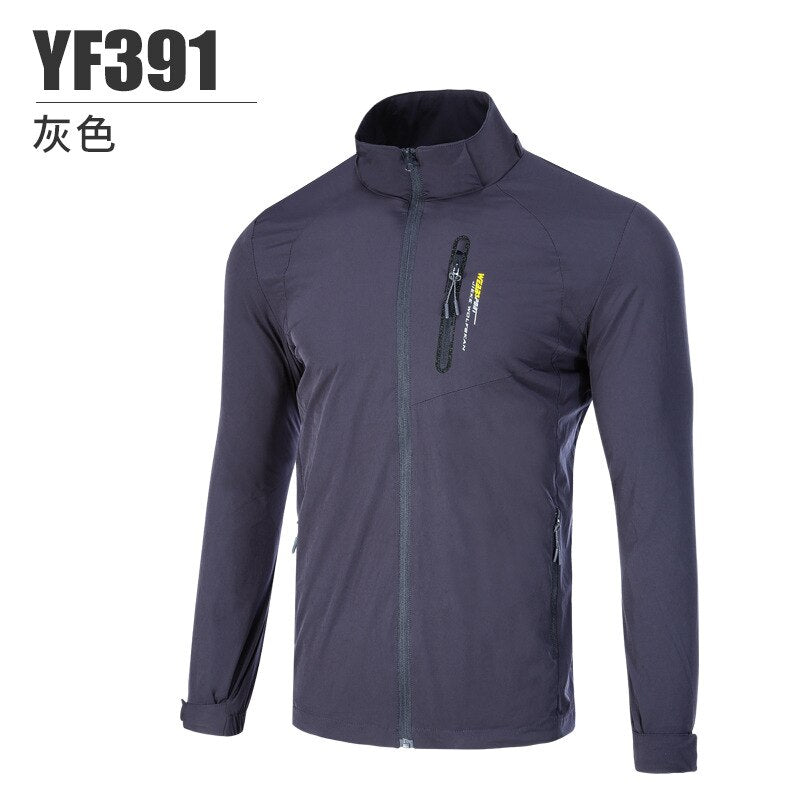 PGM Autumn Men Golf Windbreaker Golf Clothes Outdoor Sport Leisure Jacket Long Sleeve Windproof Coat Waterproof Sportswear YF391 - KiwisLove
