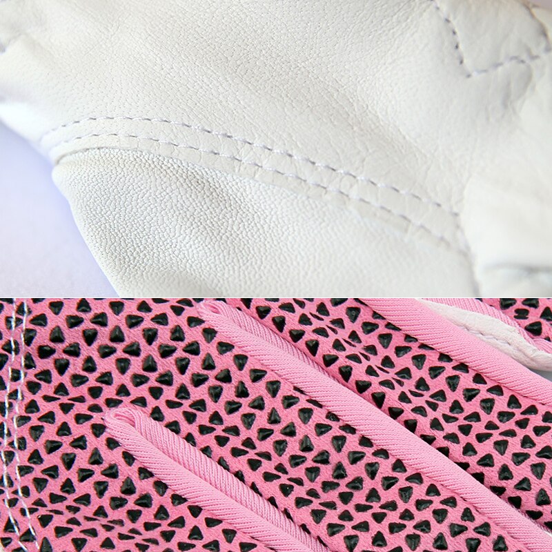 PGM Women Kids Real Leather Golf Gloves Soft Genuine Sheepskin Right Left Handed Palm Protector Training Golf Wear Accessories - KiwisLove