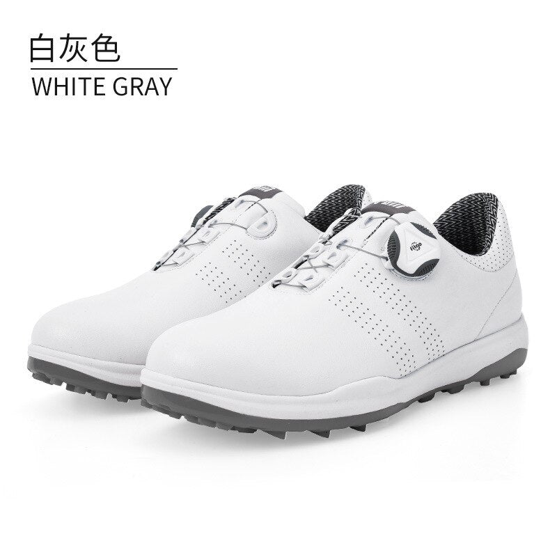 PGM Women Golf Shoes Waterproof Lightweight Knob Buckle Shoelace Sneakers Ladies Breathable Non-Slip Trainers Shoes XZ165 - KiwisLove