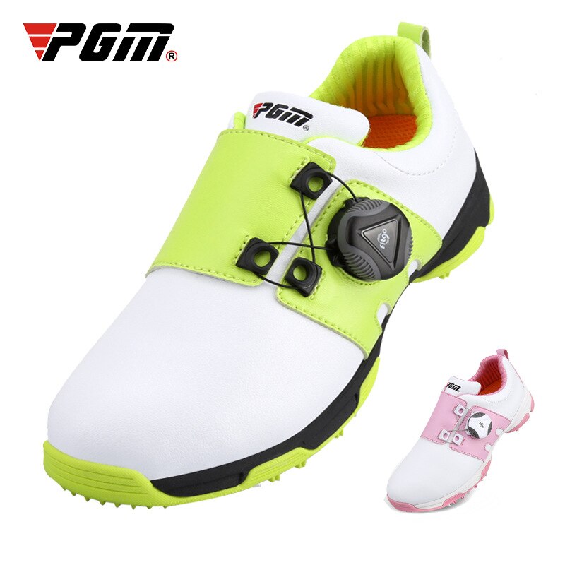 PGM Boys Girls Golf Shoes Waterproof Anti-slip Light Weight Soft and Breathable Universal Outdoor Sports Shoes XZ099 - KiwisLove