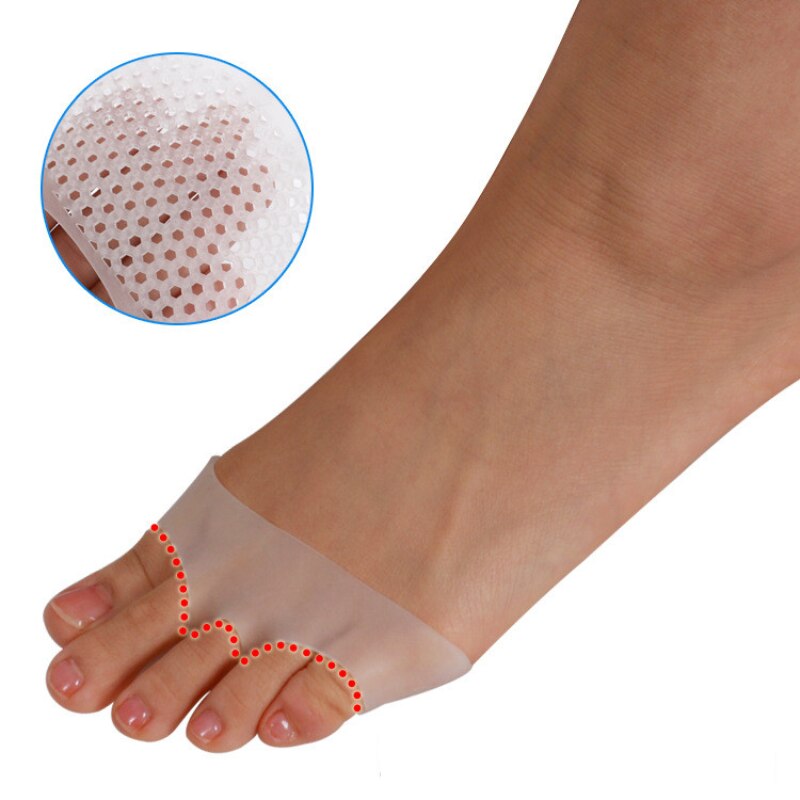 Silicone Gel Toe Pads High heel shock absorption anti Slip-resistant metatarsal foot Pad Forefoot Pad Feet Pain Foot Pad Massage - KiwisLove