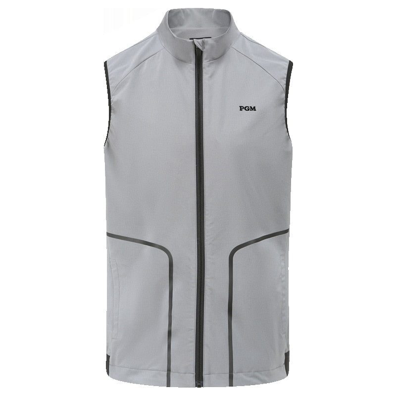 PGM Men Glof Ultralight Windproof Vest Spring Autumn Grey Breathable Sleeveless Under Armour Jacket Coat Clothes YF363 - KiwisLove