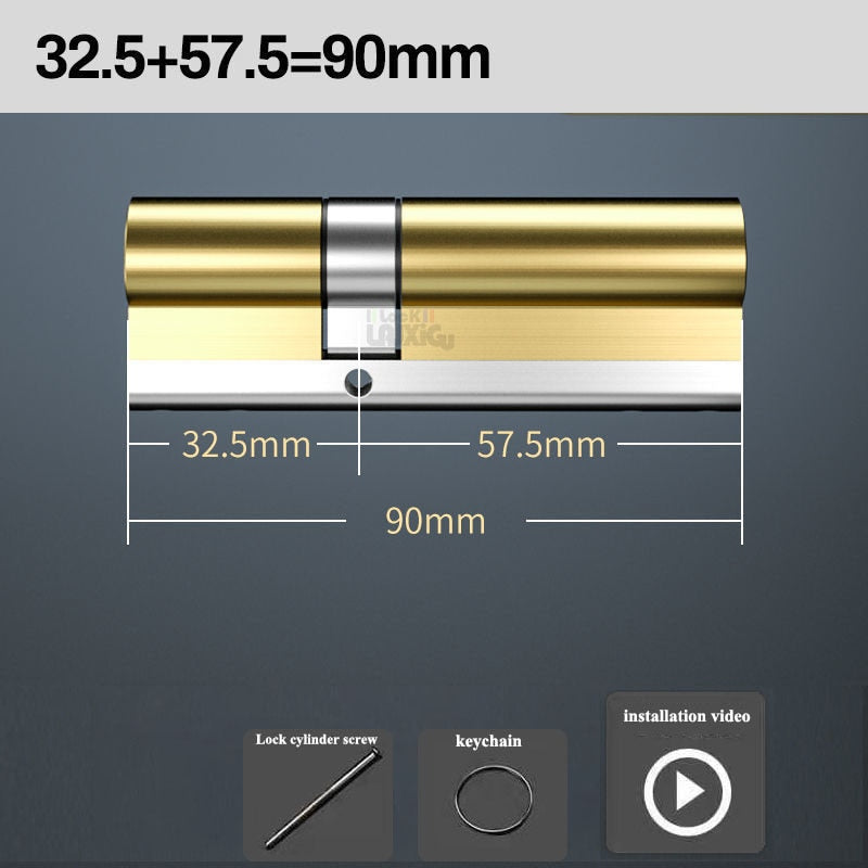European standard lock cylinders Outdoor door locks,cylinder locks for entry doors, Cylinder door lock cylinder 8 keys lock core - KiwisLove