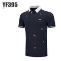 PGM Men&#39;S Shirts Golf T Shirt Summer Short Sleeved Tops Men Breathable Elastic Uniforms Golf Clothing Size M-XXL YF395 - KiwisLove
