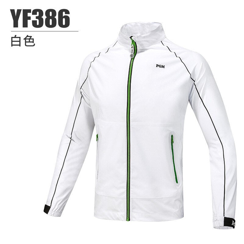 PGM Golf Men Jacket Long Sleeve Stand-up Collar Windbreaker Warmth Windproof and Rainproof Golf Clothes YF386 - KiwisLove