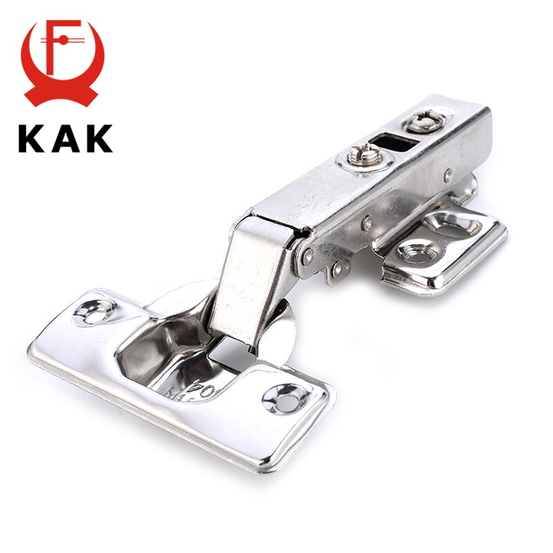 KAK 8 Pieces Stainless Steel Cabinet Hinges Soft Closing Hydraulic Door Hinge Damper Buffer Kitchen Cabinet Furniture Hardware - KiwisLove