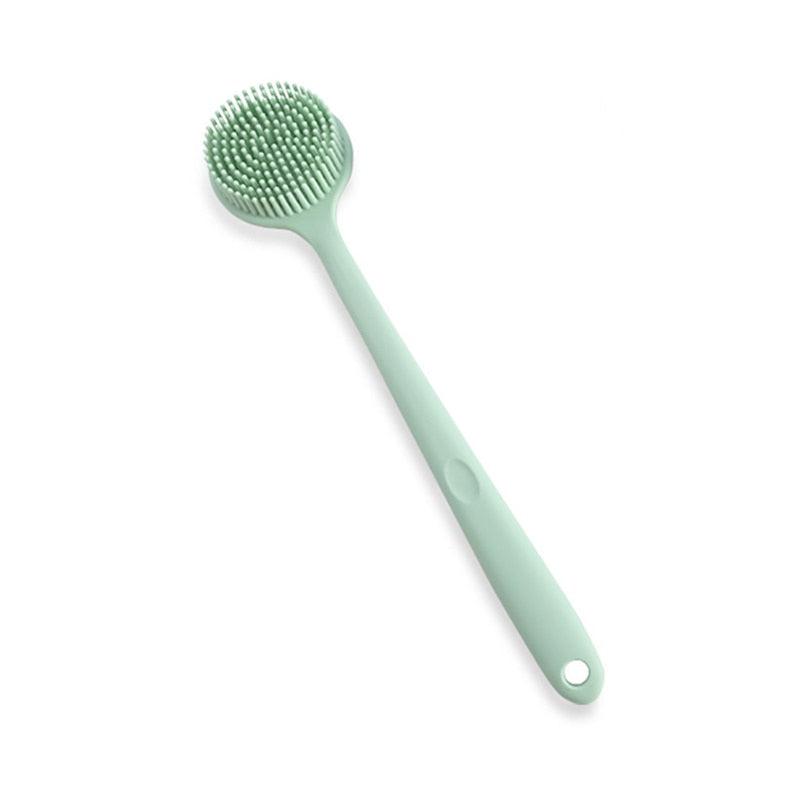 Multifunctional Silicone Brush Body Long Handle Double-Sided Bath Shower Brush Back Massage Exfoliation Wisp Body Scrub Brush - KiwisLove