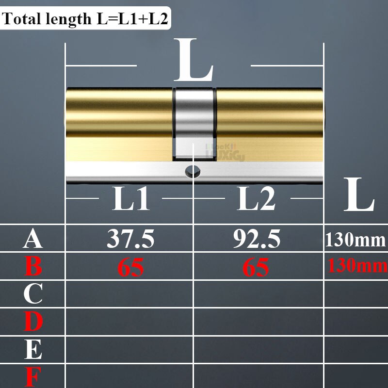 10 keys Door lock  Brass cylinder  65-130 mm Lock cylinder Entrance door lock Cylinder lock Mortise lock 7 door 8 door 9 door - KiwisLove