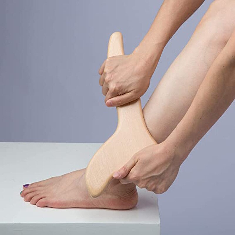 New Beech Scraping Board Wooden Guasha Massage Tool For Back Neck Body Meridian Beauty Dredge Board Carbonized Acupuncture Board - KiwisLove