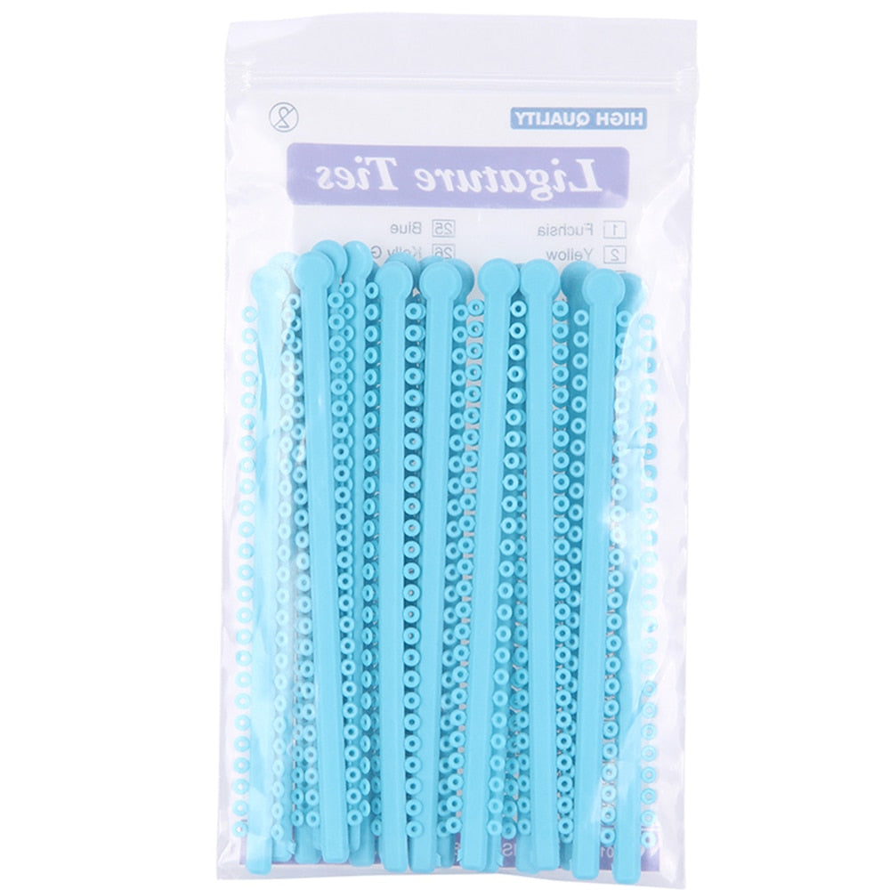 Azdent Dental Orthodontic Ligature Ties Elastic Rubber Ligature Ties (1Pack=1000 Circles=20Sticks) / Power Chain (Just 1 PC ) - KiwisLove