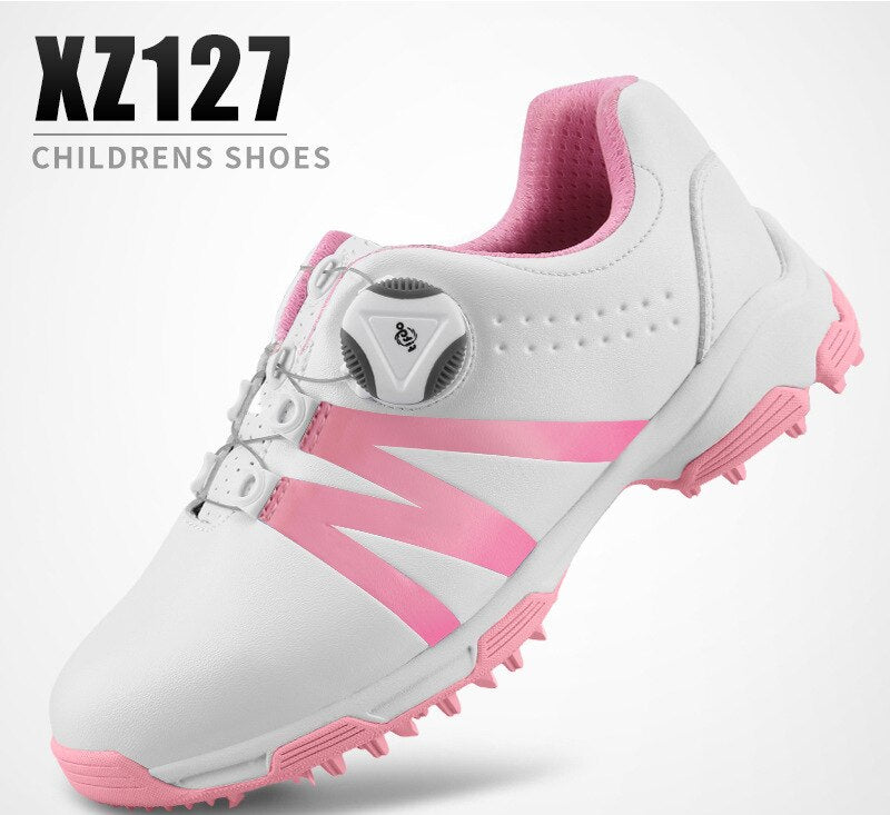 PGM Boys Girls Golf Shoes Waterproof Anti-slip Light Weight Soft and Breathable Universal Outdoor Sports Shoes XZ127 - KiwisLove