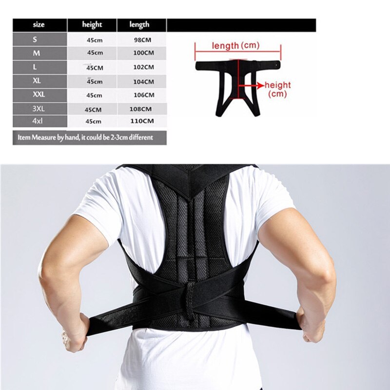 Posture Corrector Back Posture Brace Clavicle Support Stop Slouching and Hunching Adjustable Back Trainer Unisex - KiwisLove