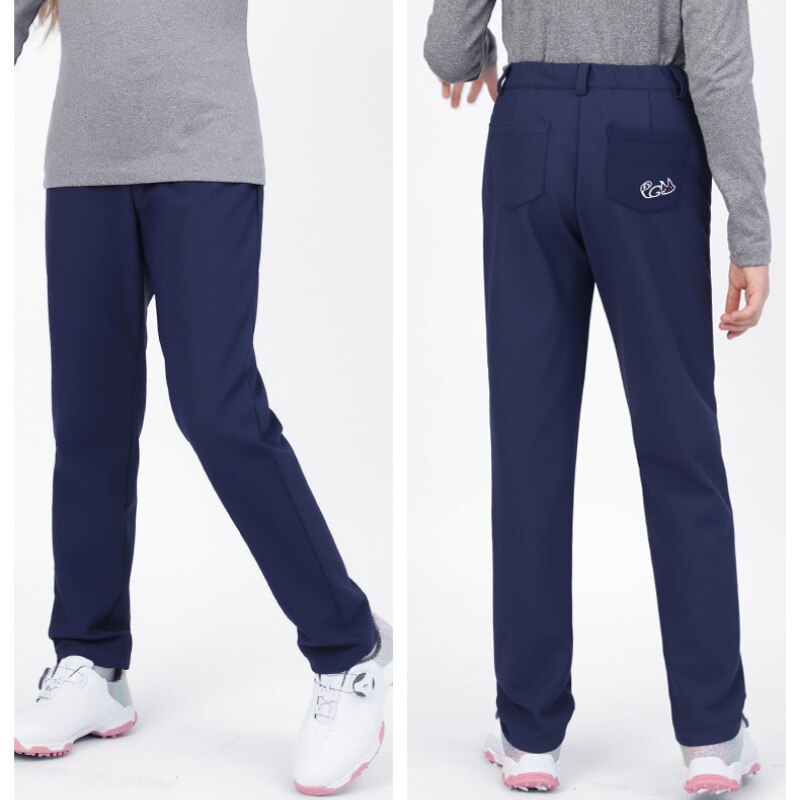PGM Autumn Winter Waterproof Children Golf Trousers Thick Keep Warm Long Pant Boys girls Plus Velvet Golf Pants Windproof KUZ121 - KiwisLove