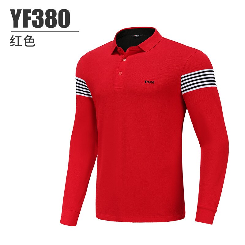 PGM Men&#39;S Golf Shirts Man Long Sleeves T Shirt Outdoor Sports Turn Down Full Sleeve Tshirt Men Winter Warm Soft Jerseys YF380 - KiwisLove