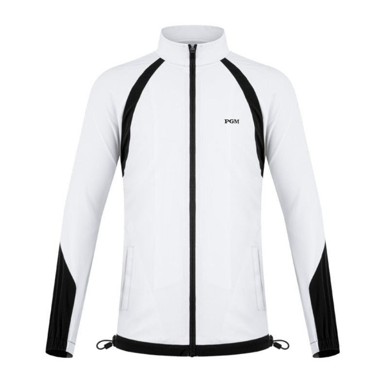 PGM Girls Golf Jacket Autumn and Winter Windproof and Rainproof Stand Collar Youth Wild Golf Clothing Sportswear YF456 - KiwisLove