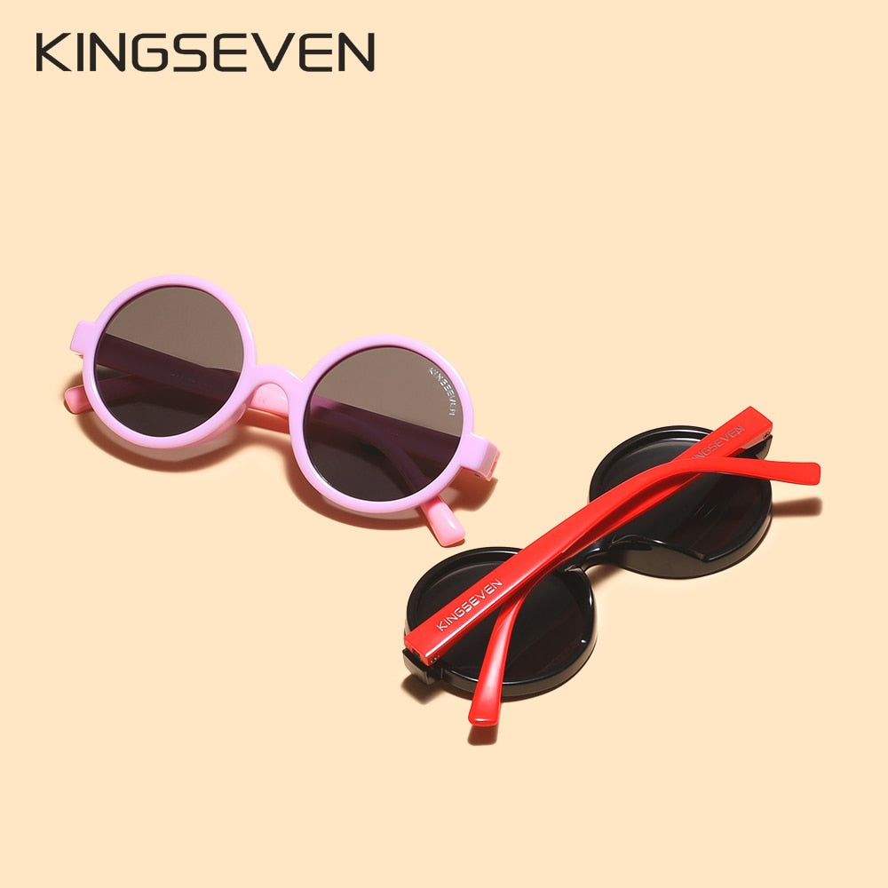 KINGSEVEN Design Children Sunglasses Girls Baby Boys Glasses Camouflage Sun Glasses For Boys Gafas De Sol UV400 - KiwisLove