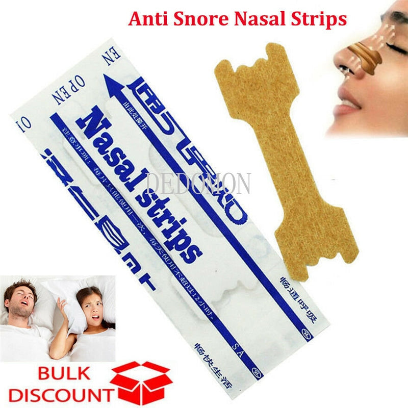 50 Pcs Breathe Nasal Strips Right Way Stop Snoring Anti Snoring Strips Easier Better Breathe Health Care - KiwisLove