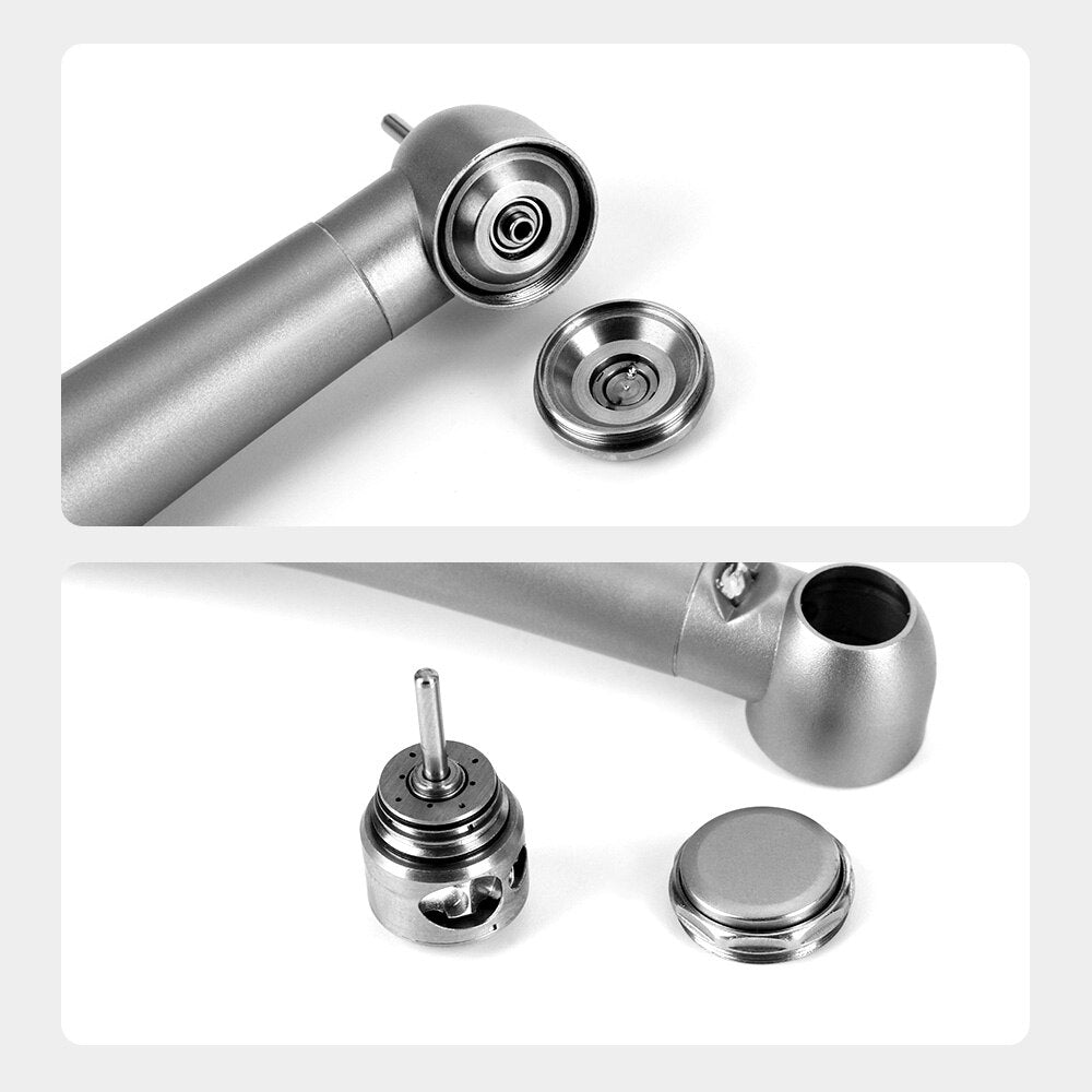 AZDENT 4 Hole Dental Handpiece LED E-generator Quick Coupler 4 Way Spray Clean Standard Head Push Button Chuck - KiwisLove